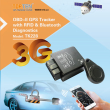 OBD2 GPS que segue o sistema com milhagem e diagnósticos (TK228-KW)